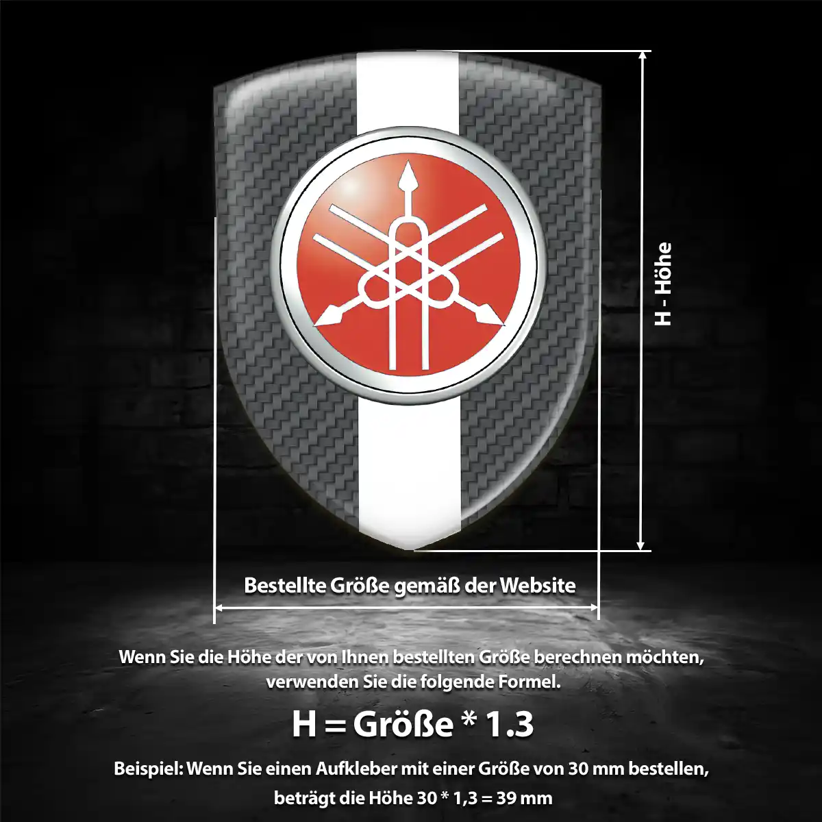 Yamaha 3D Gel Aufkleber Emblem Auto Tuningfahrzeug