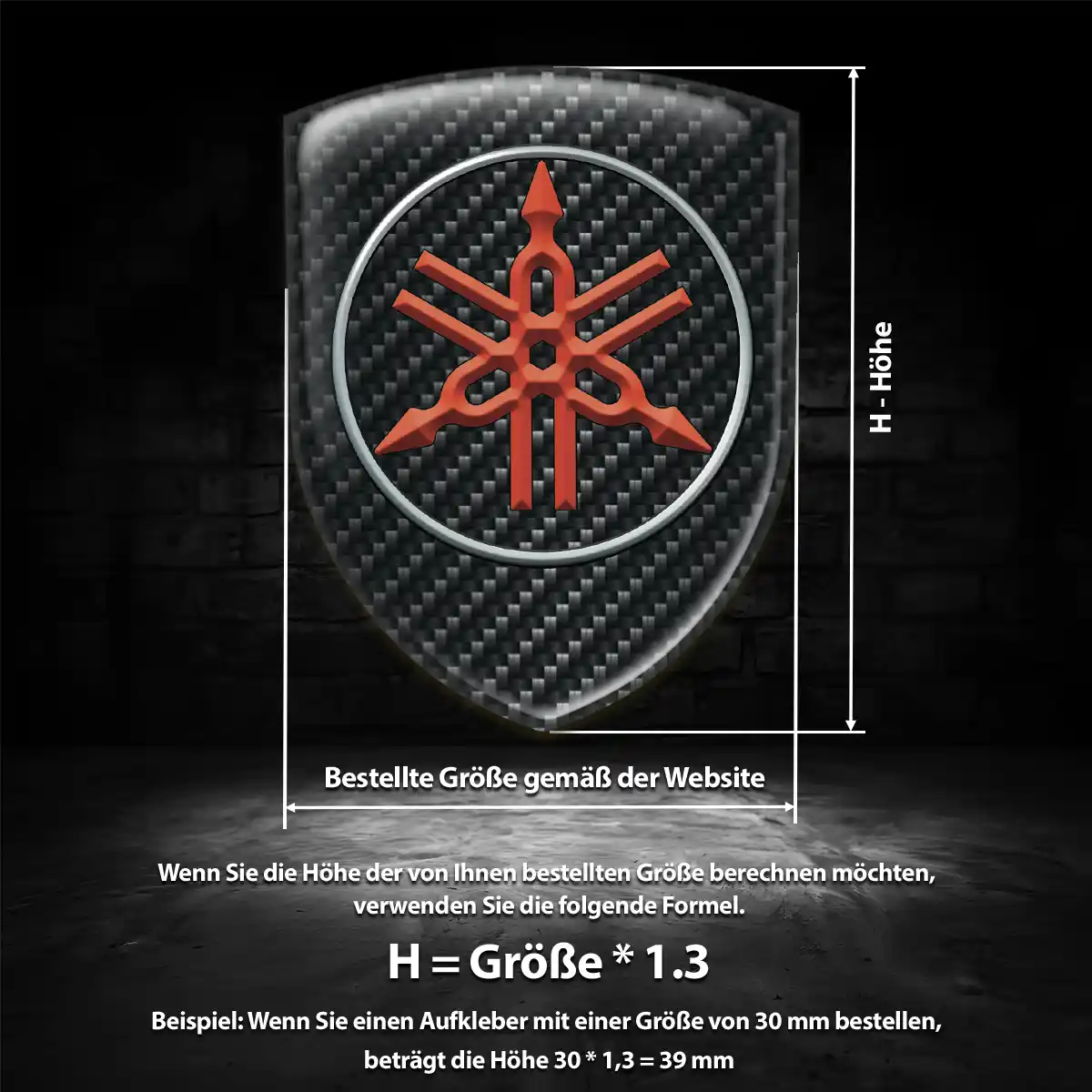 Yamaha 3D Gel Aufkleber Emblem Höchste Qualität