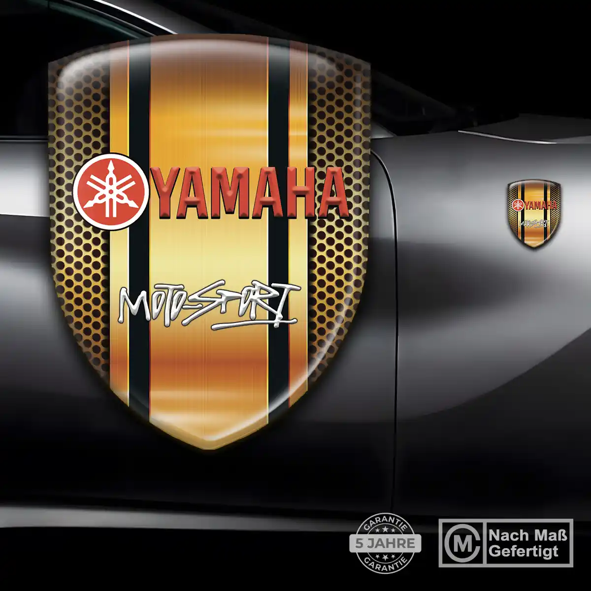 Yamaha 3D Gel Aufkleber Emblem Hochwertiges Harz