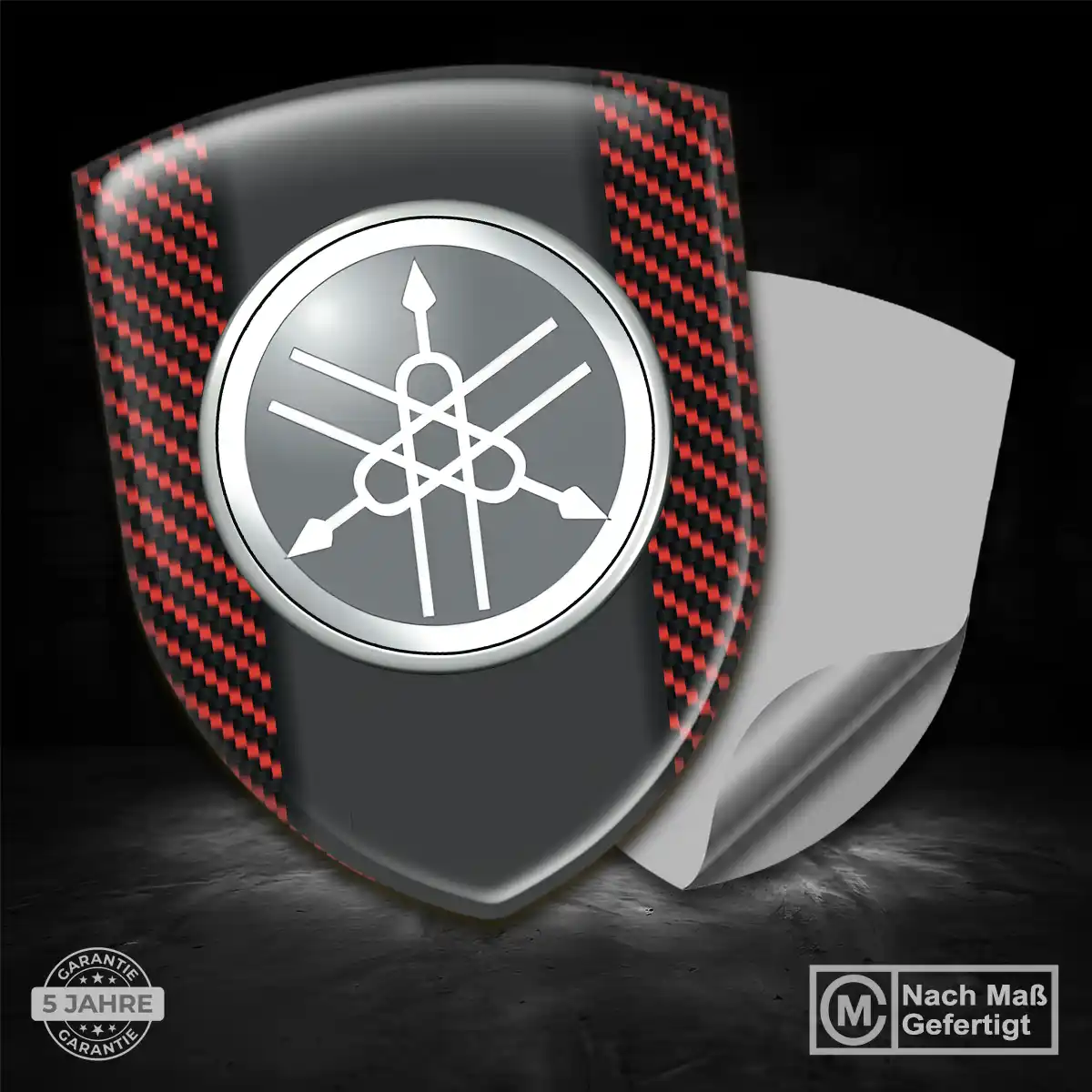 Yamaha 3D Gel Aufkleber Emblem Interieurdesign