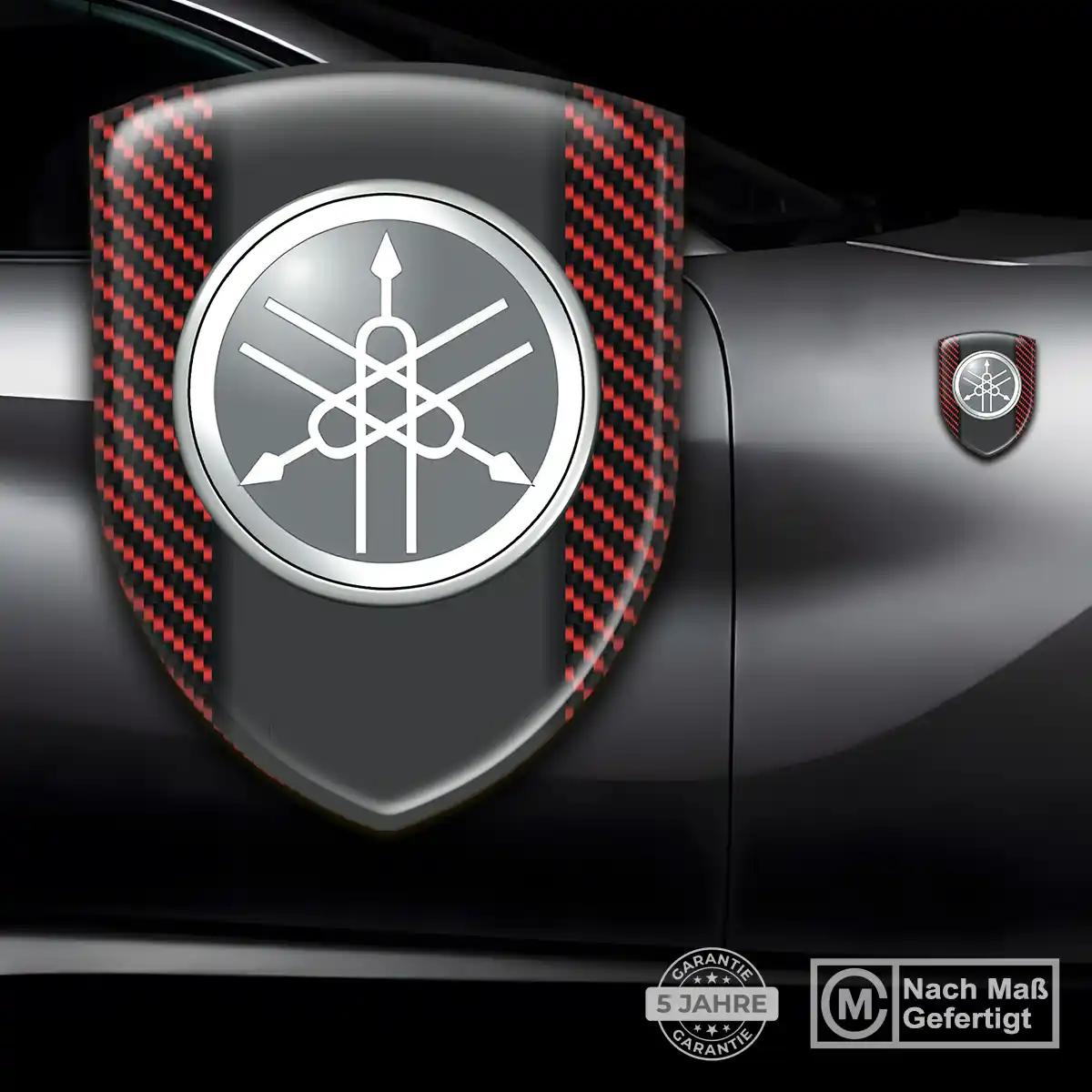 Yamaha 3D Gel Aufkleber Emblem Interieurdesign