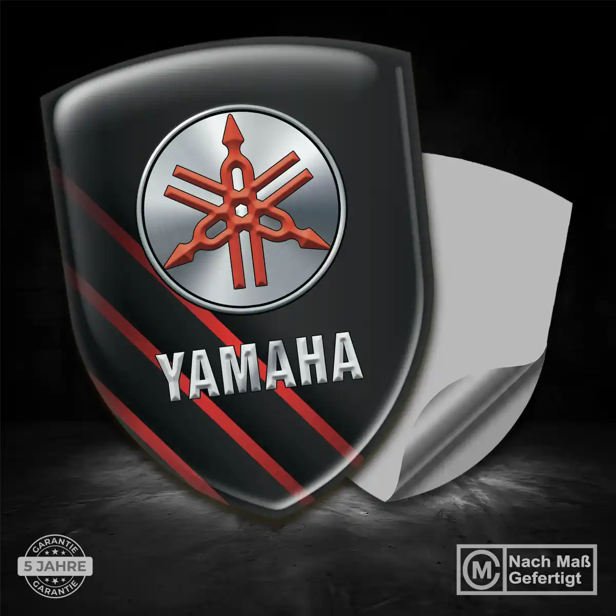 Yamaha 3D Gel Aufkleber Emblem Markenedition