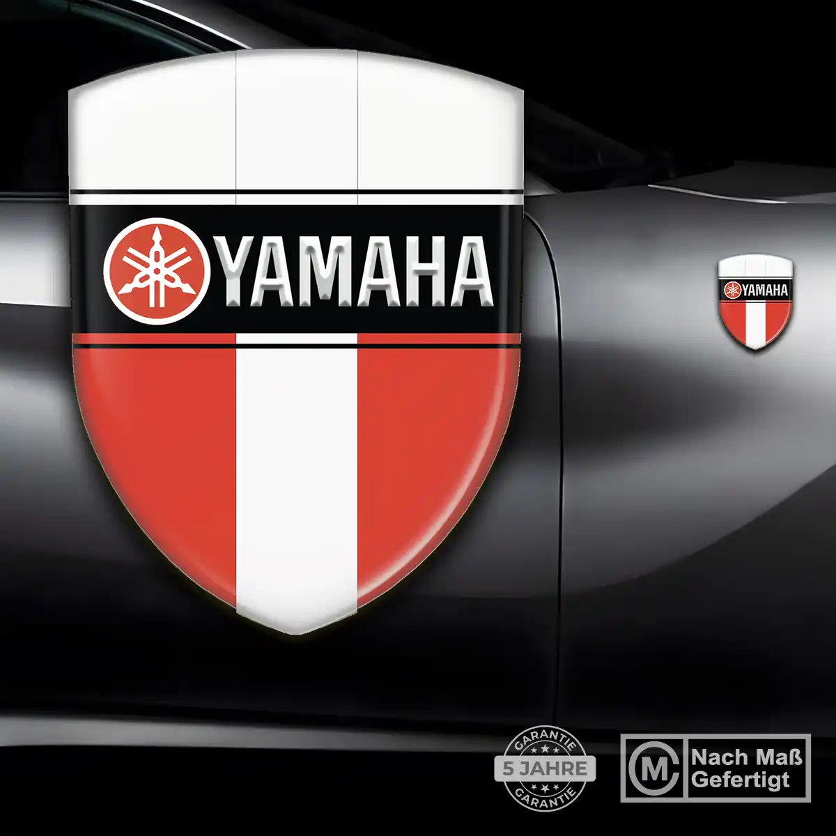 Yamaha 3D Gel Aufkleber Emblem Modernes Design