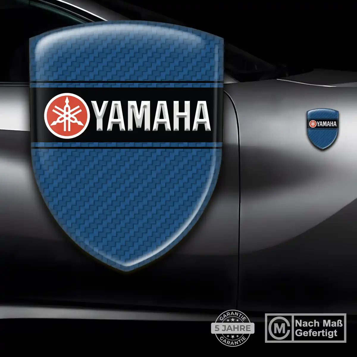 Yamaha 3D Gel Aufkleber Emblem Premiumqualität