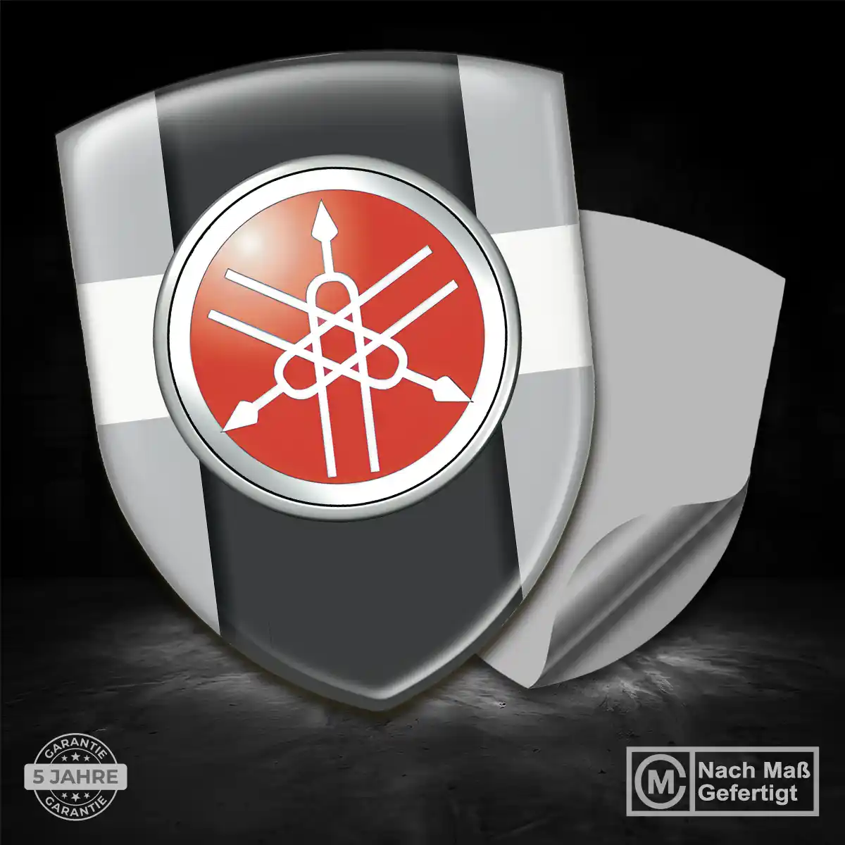Yamaha 3D Gel Aufkleber Emblem Stilvolles Design