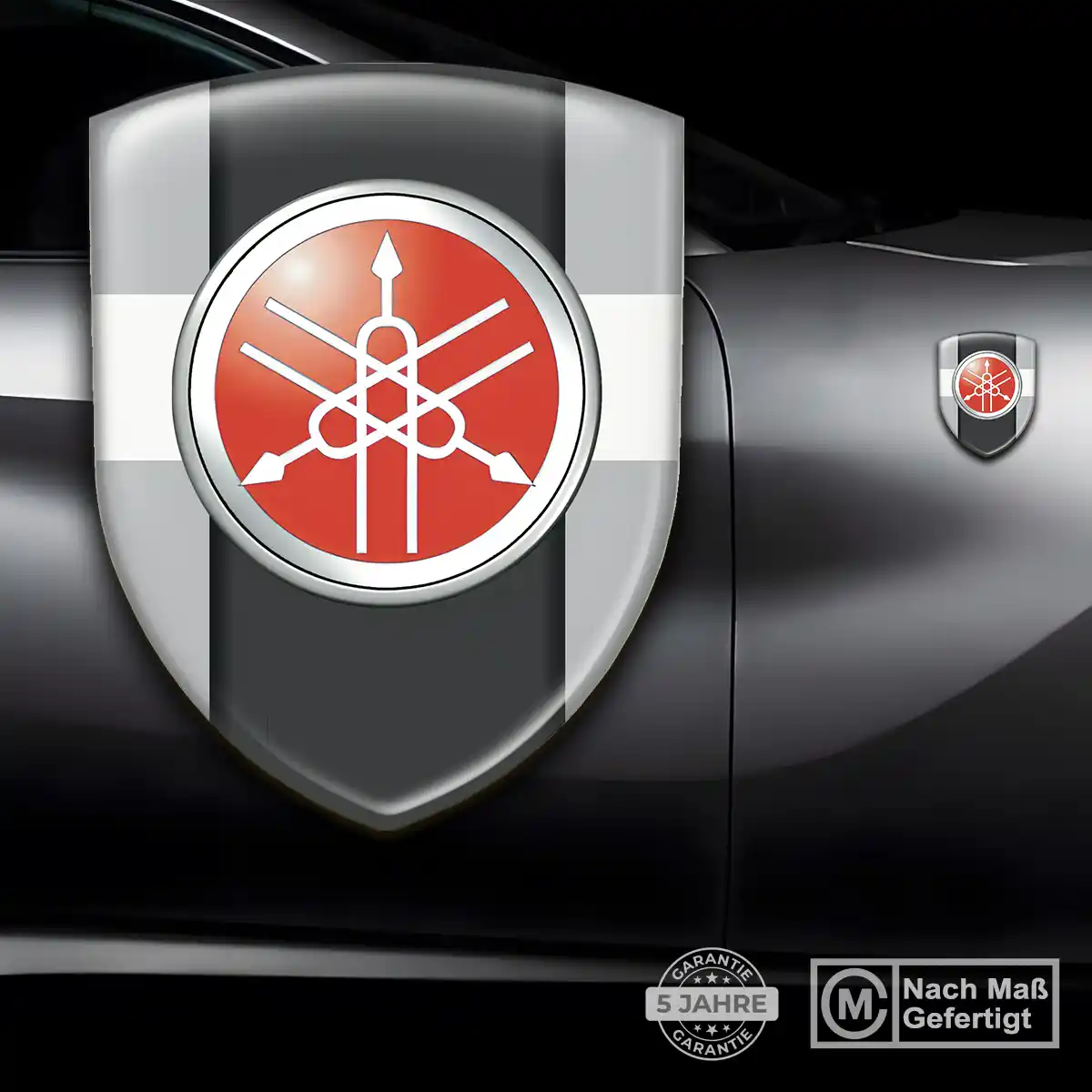 Yamaha 3D Gel Aufkleber Emblem Stilvolles Design