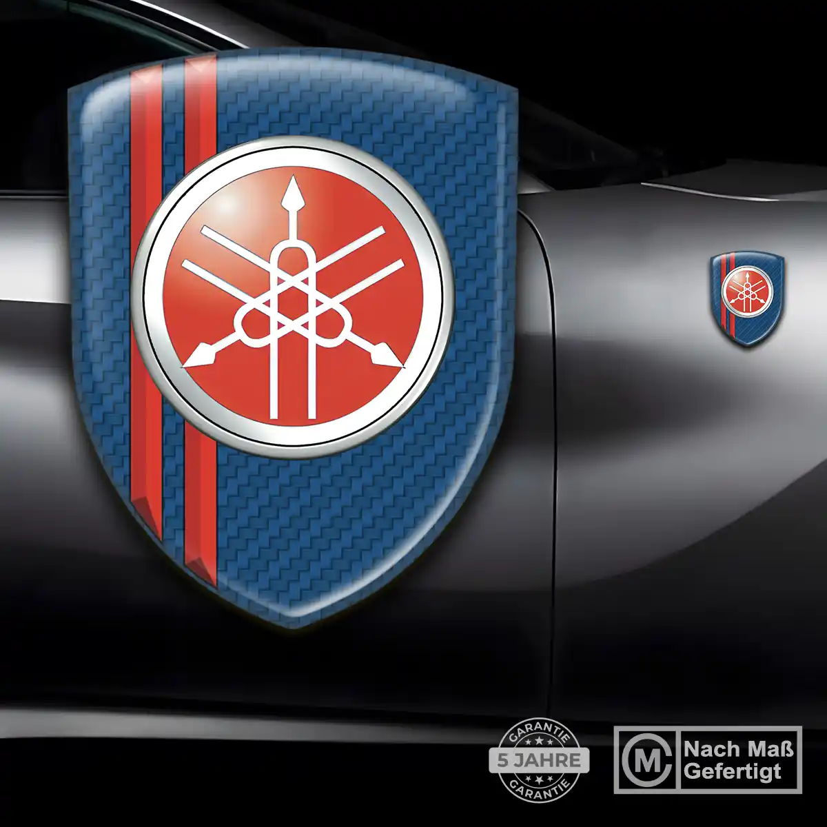 Yamaha 3D Gel Aufkleber Emblem Tuningfahrzeug