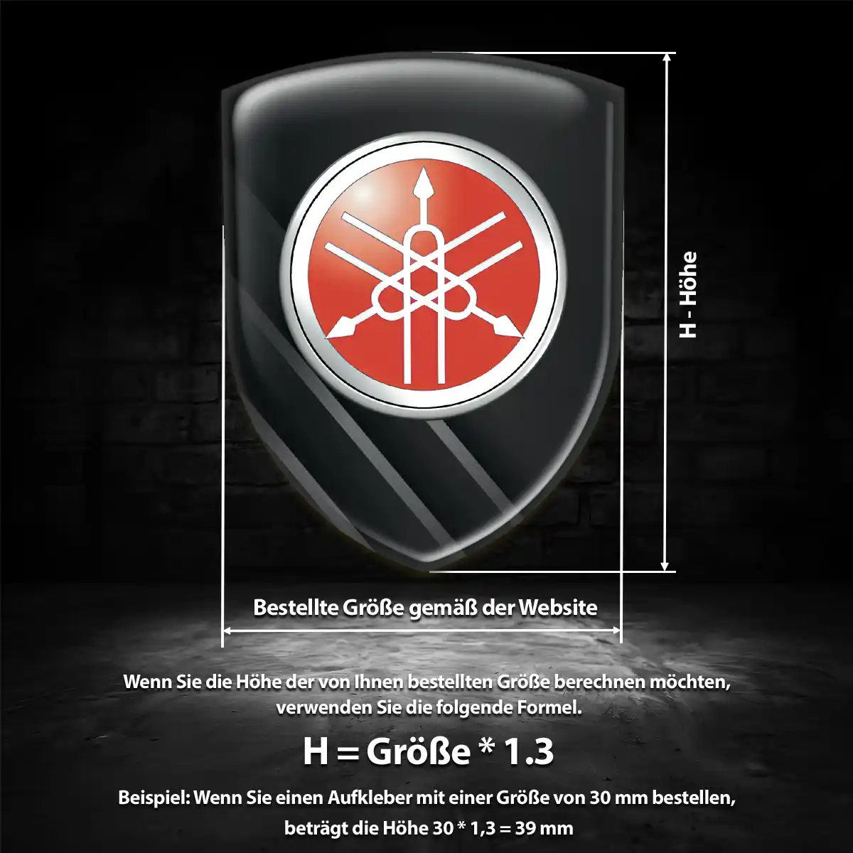 Yamaha 3D Gel Aufkleber Embleme Anspruchsvolles Design