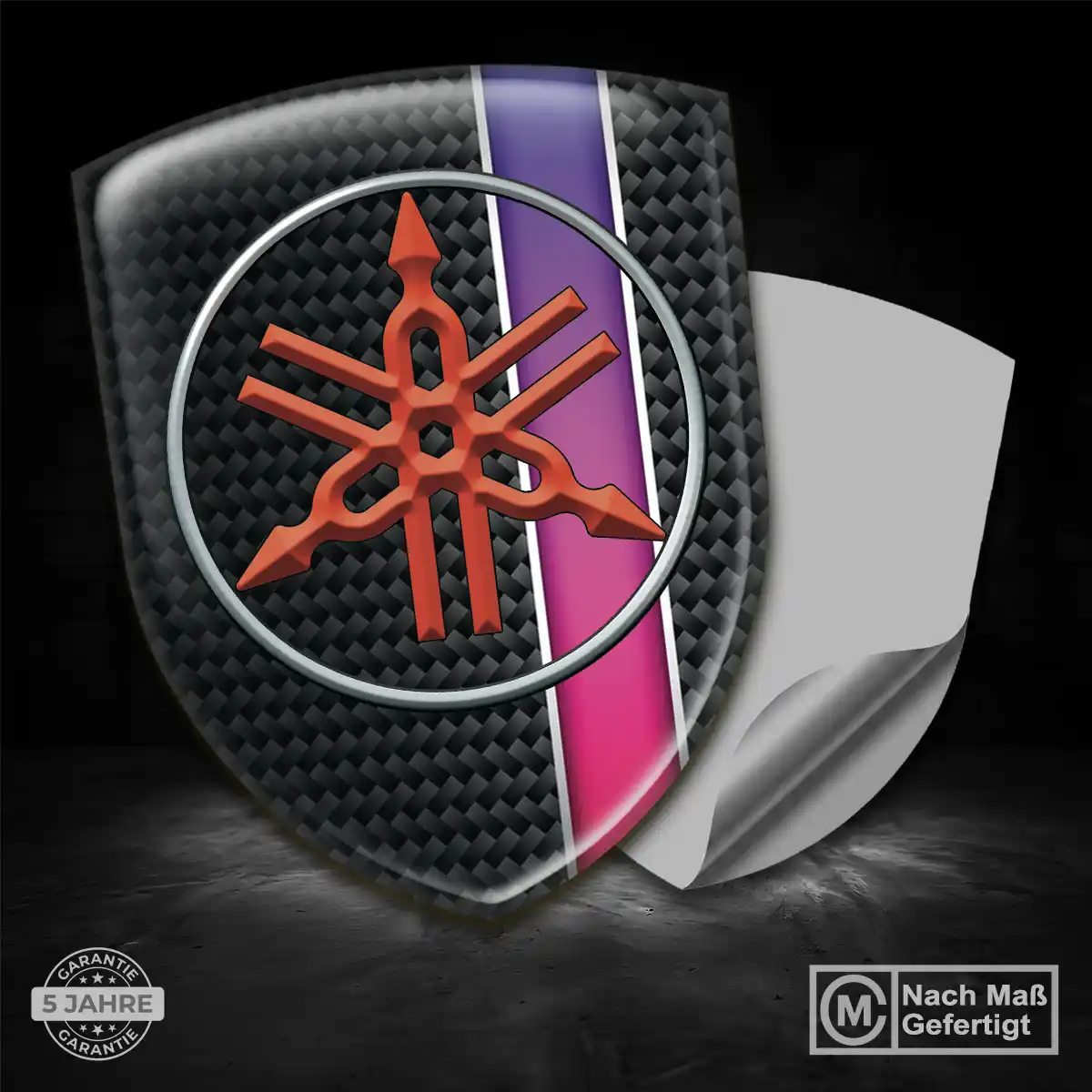 Yamaha 3D Gel Aufkleber Embleme Ausdrucksstarkes Design