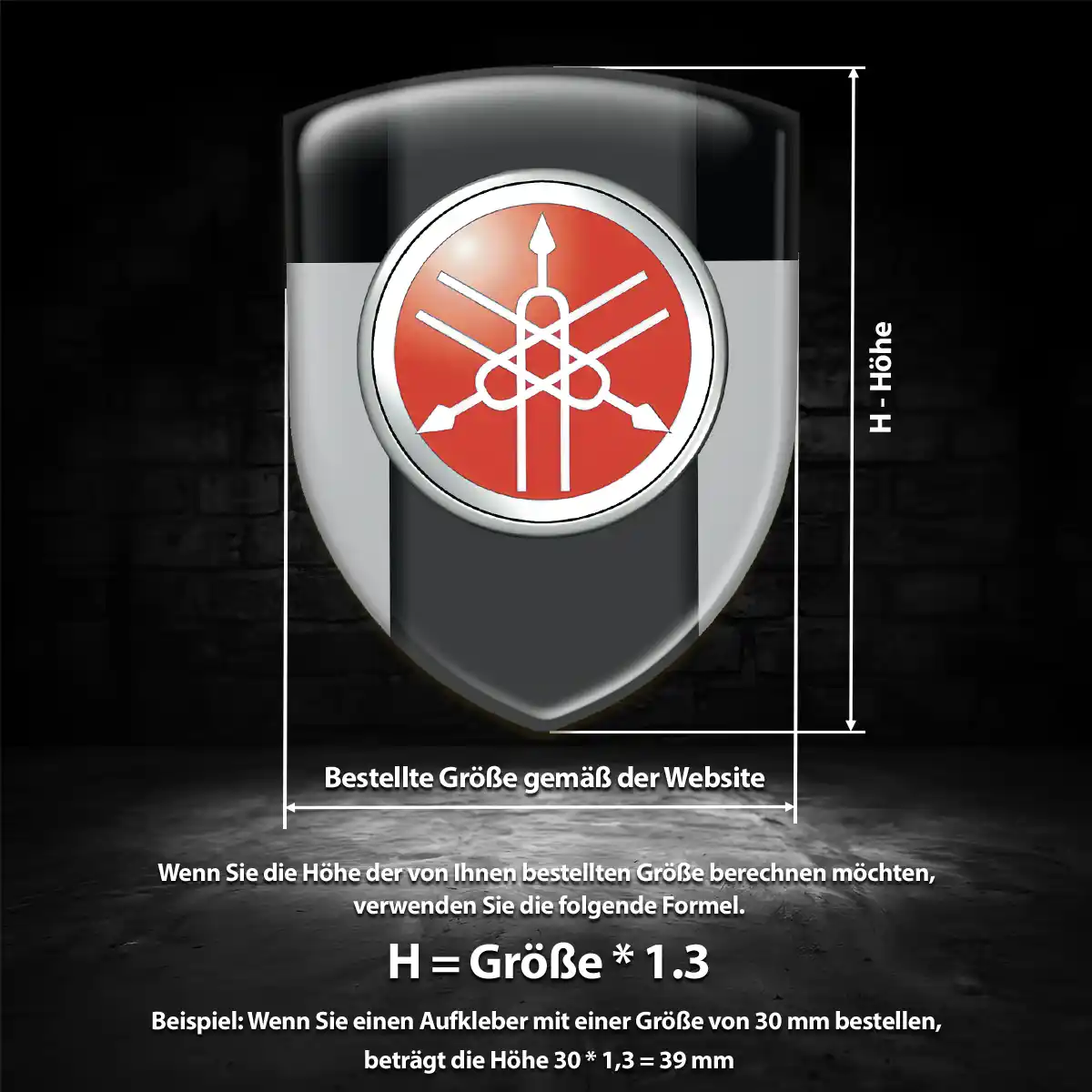 Yamaha 3D Gel Aufkleber Embleme Auto Edles Design