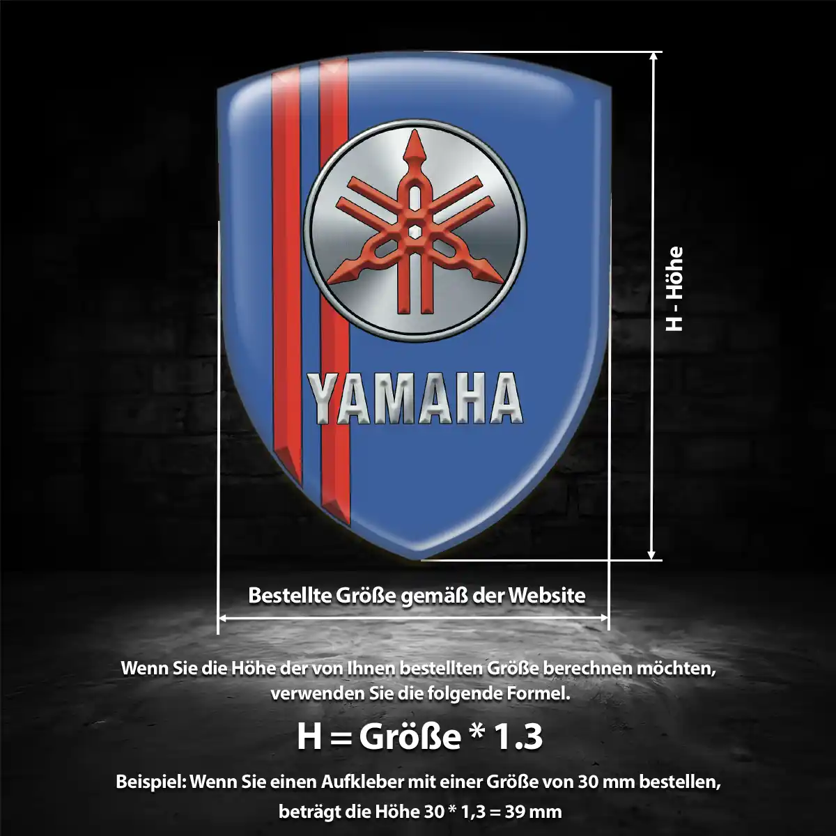 Yamaha 3D Gel Aufkleber Embleme Auto Höchste Qualität