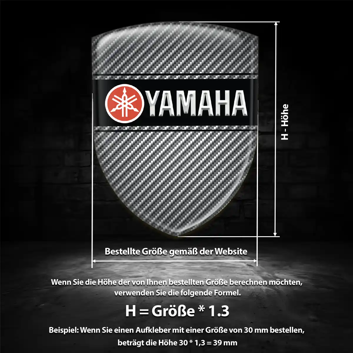 Yamaha 3D Gel Aufkleber Embleme Auto Hochwertiges Harz