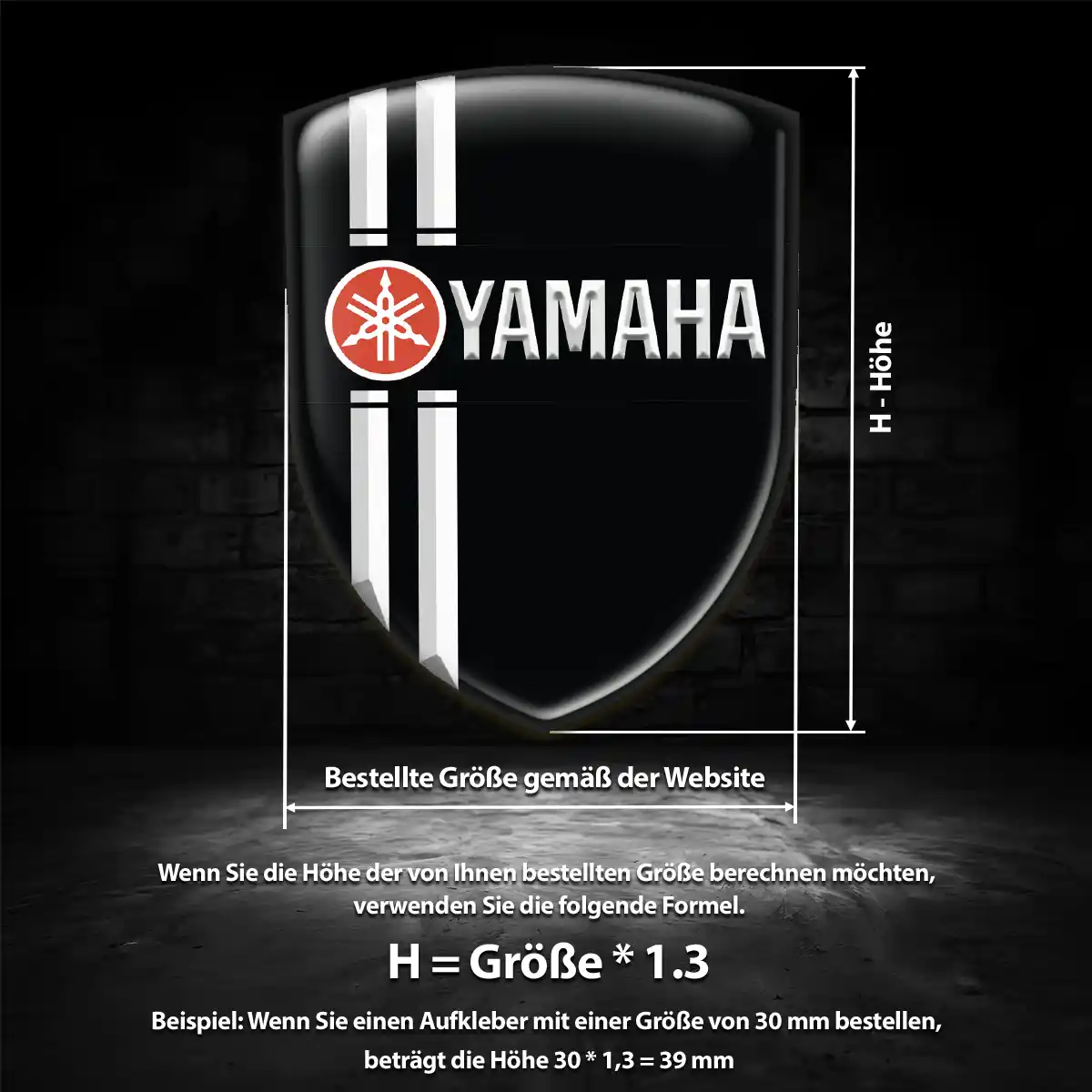 Yamaha 3D Gel Aufkleber Embleme Auto Hohe Qualität