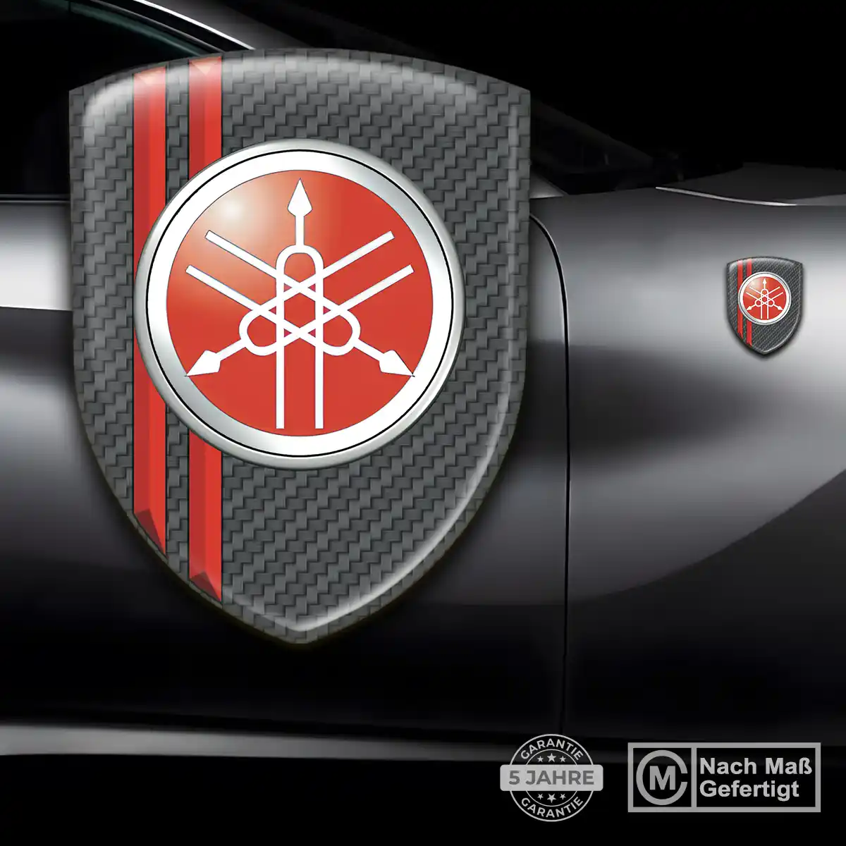 Yamaha 3D Gel Aufkleber Embleme Auto Interieurdesign