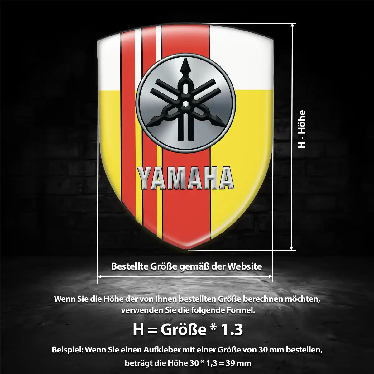 Yamaha 3D Gel Aufkleber Embleme Auto Luxus-Edition