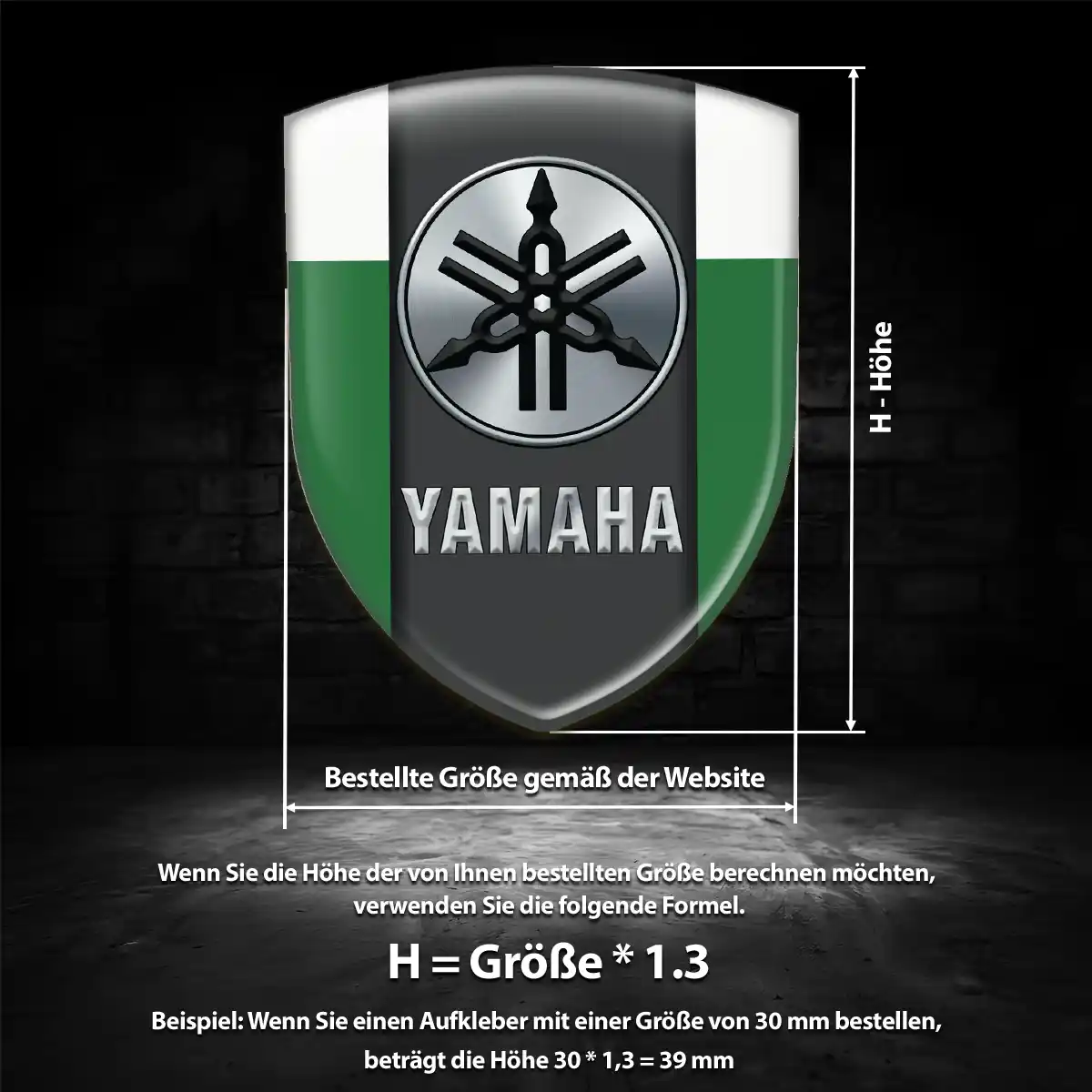 Yamaha 3D Gel Aufkleber Embleme Auto Modernes Design