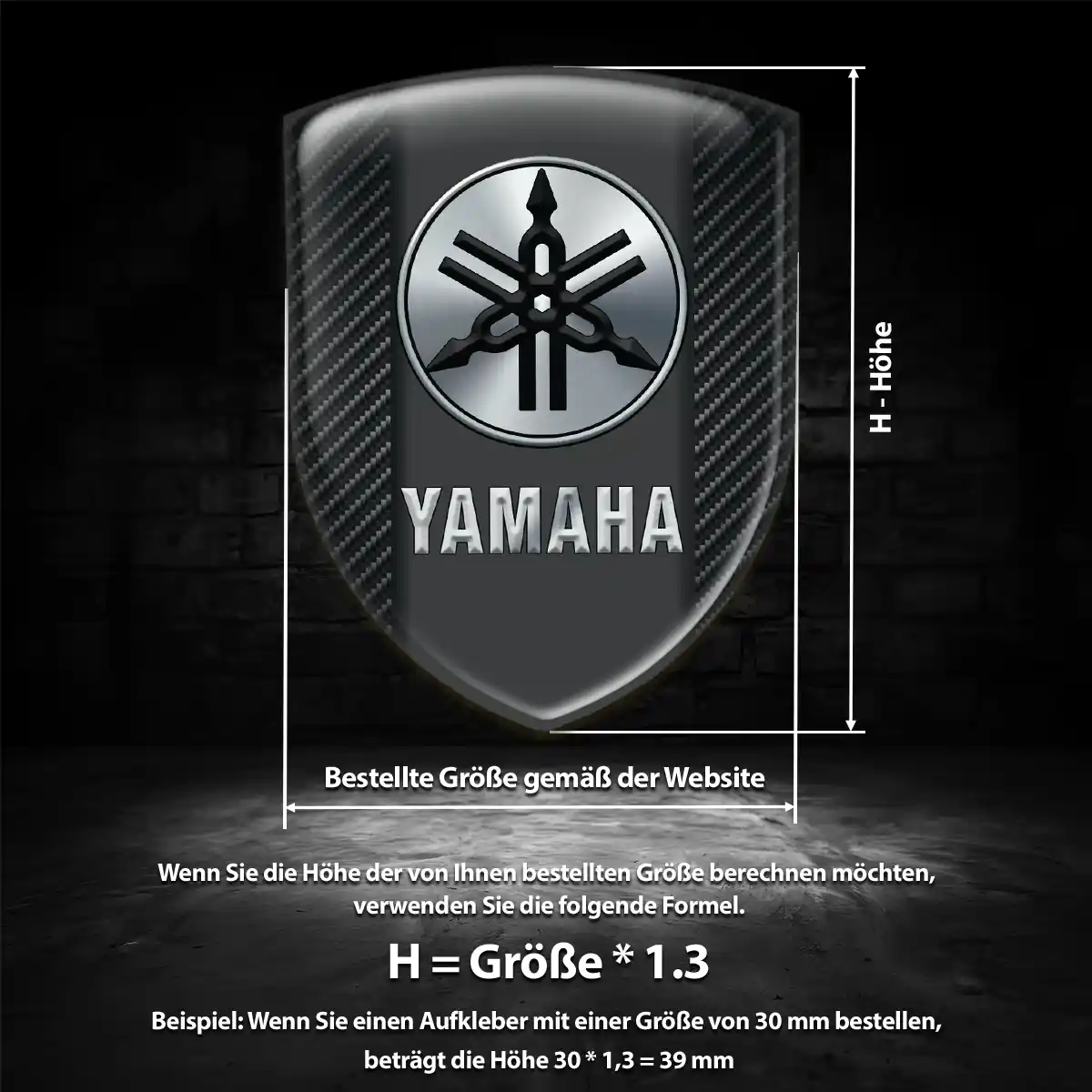 Yamaha 3D Gel Aufkleber Embleme Auto Sonderedition