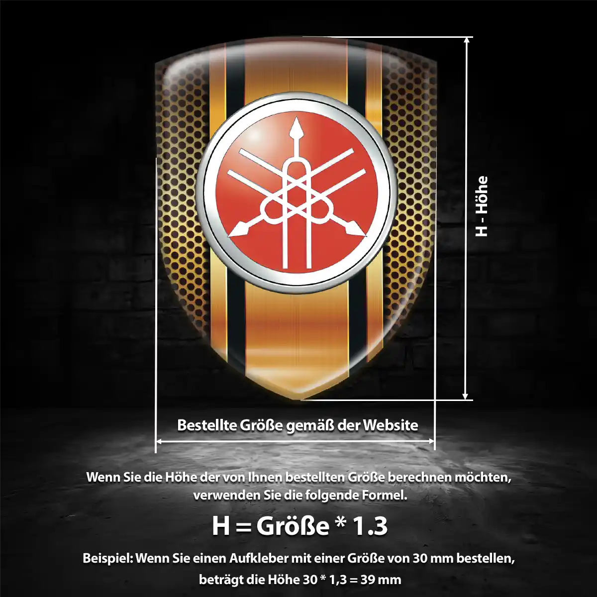 Yamaha 3D Gel Aufkleber Embleme Höchste Qualität