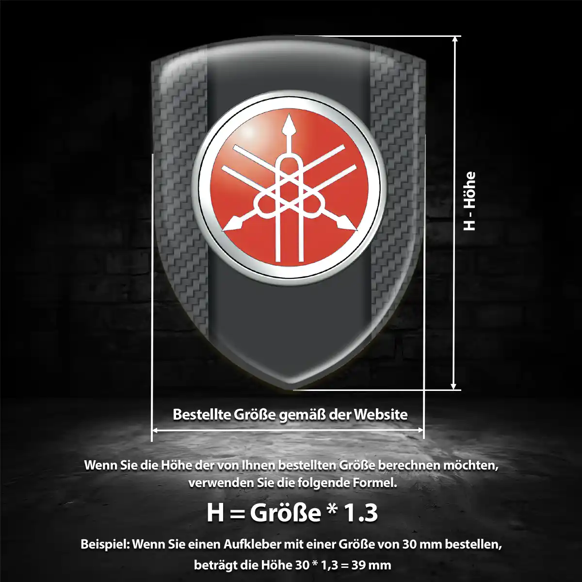 Yamaha 3D Gel Aufkleber Embleme Hochwertiges Harz