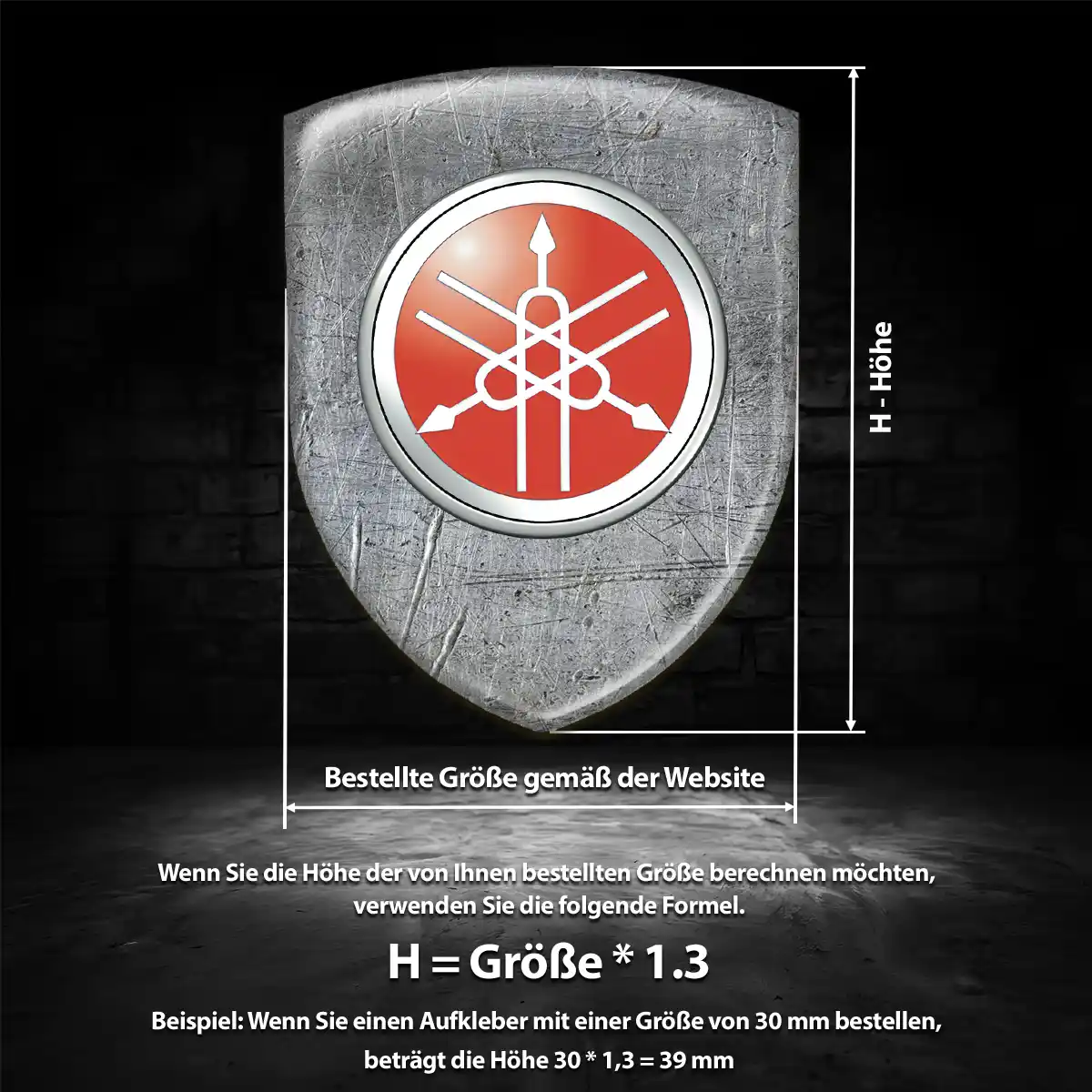Yamaha 3D Gel Aufkleber Embleme Premium-Edition