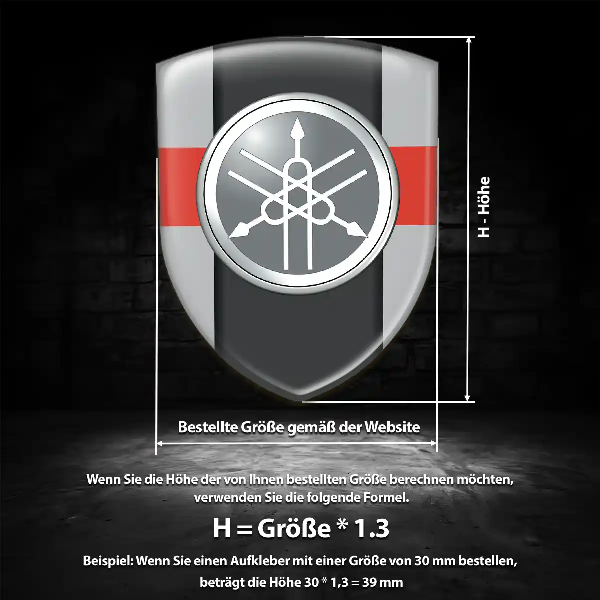 Yamaha 3D Gel Aufkleber Embleme Verlässliche Qualität