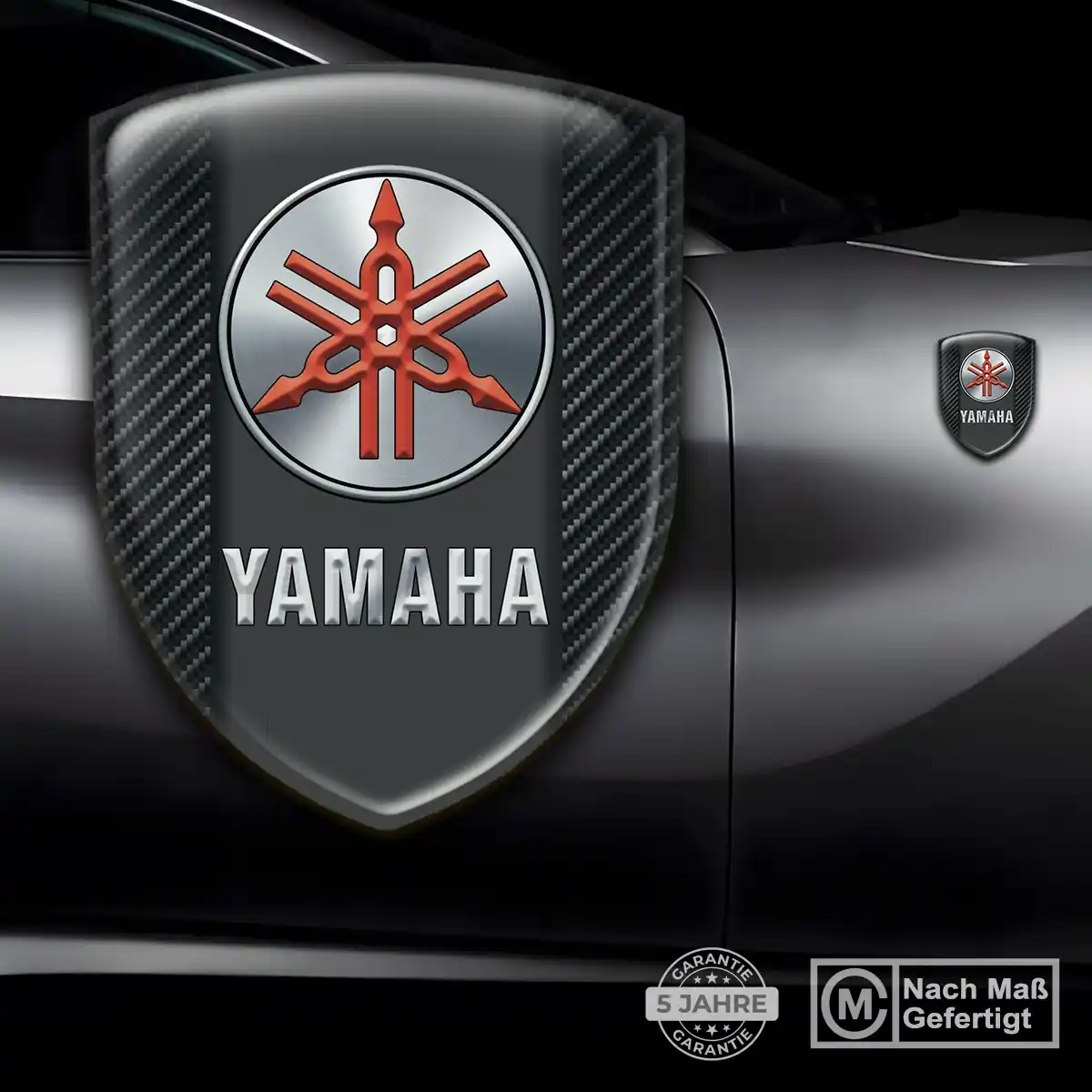 Yamaha 3D Gel Aufkleber Exterieurdesign