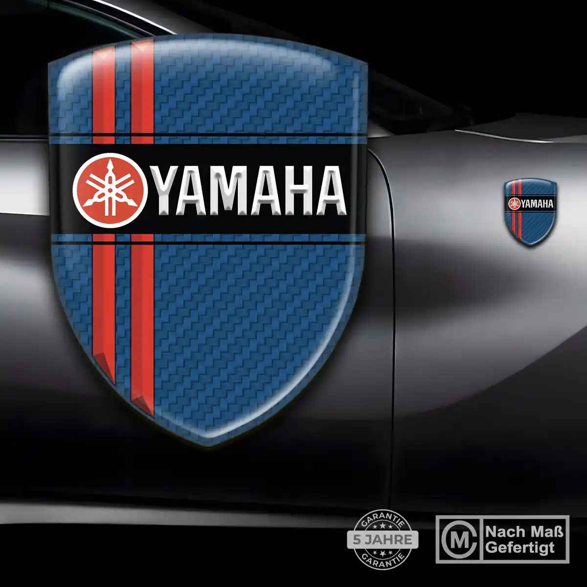 Yamaha 3D Gel Aufkleber Hochwertiges Harz