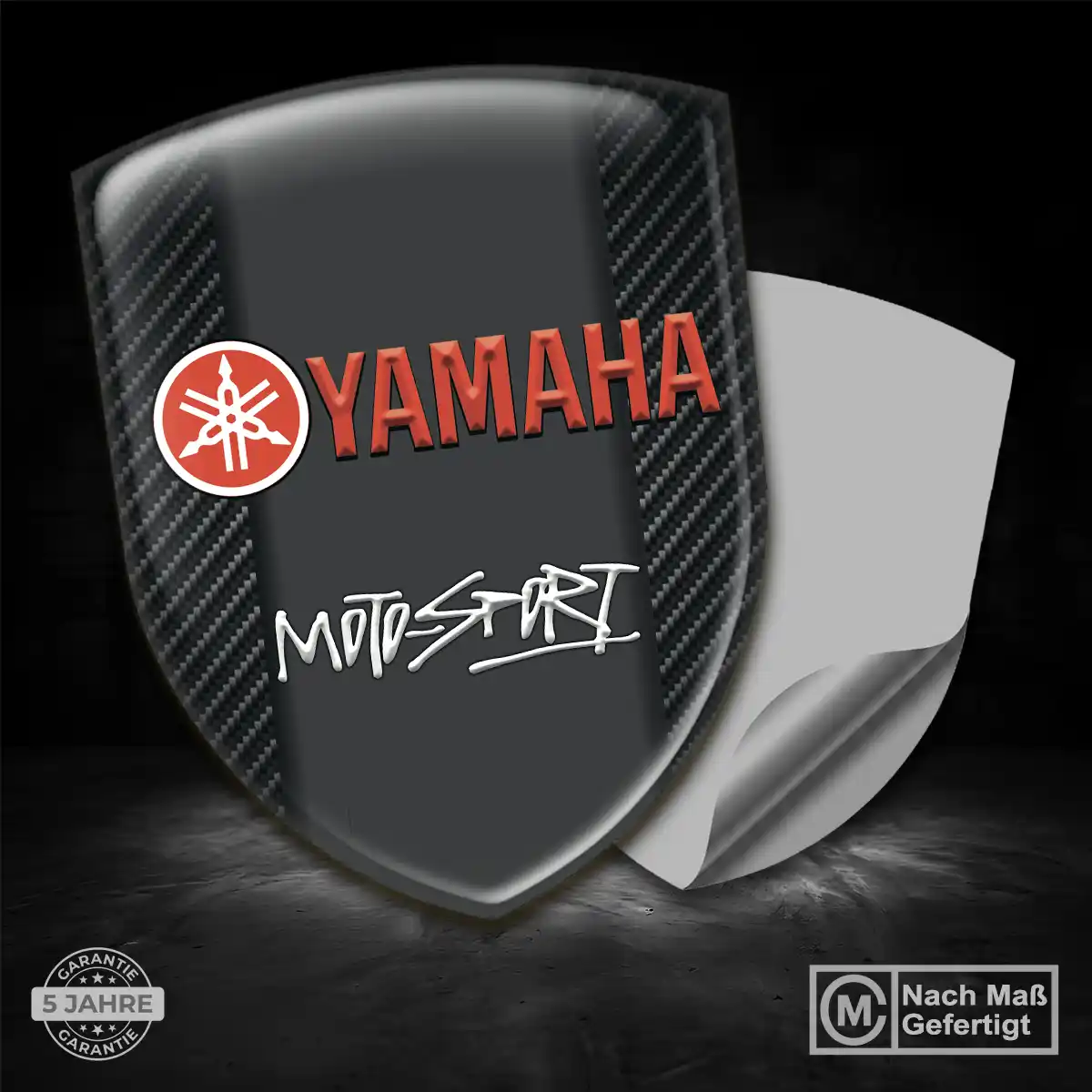 Yamaha 3D Gel Aufkleber Silikon Ausdrucksstarkes Design