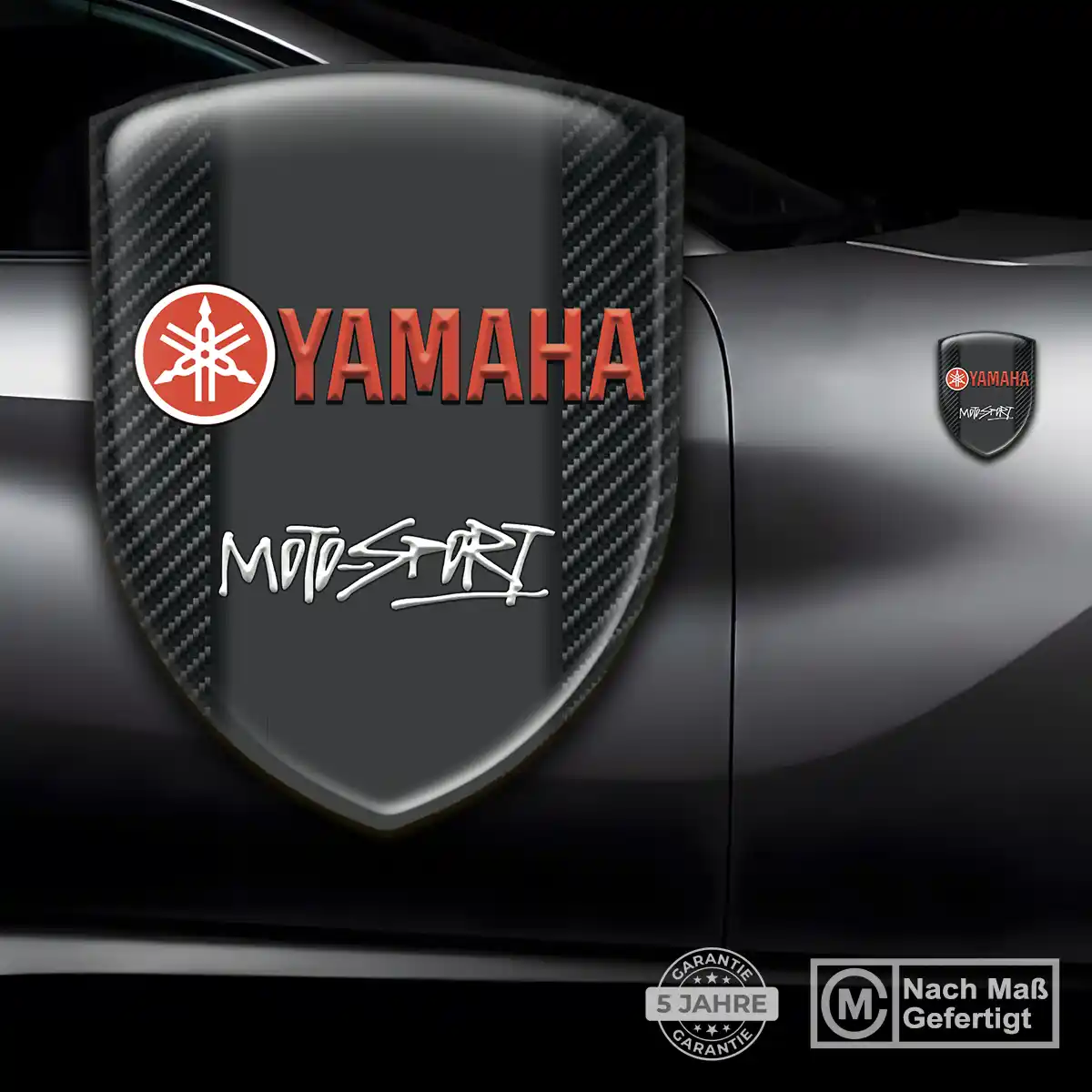 Yamaha 3D Gel Aufkleber Silikon Ausdrucksstarkes Design