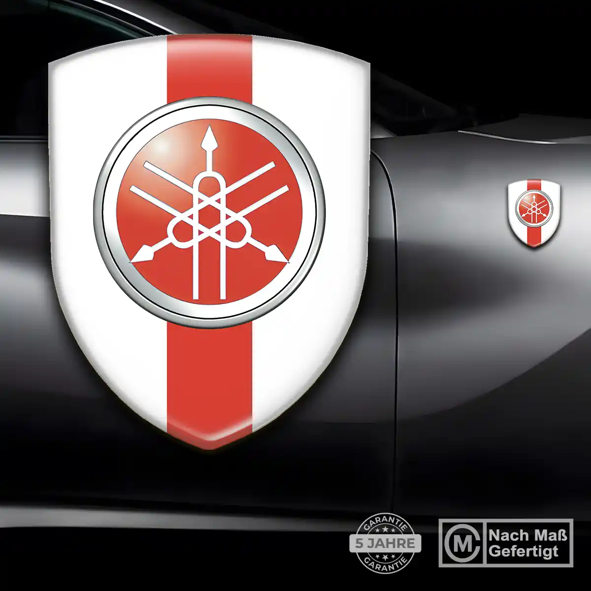 Yamaha 3D Gel Aufkleber Silikon Auto Edles Design