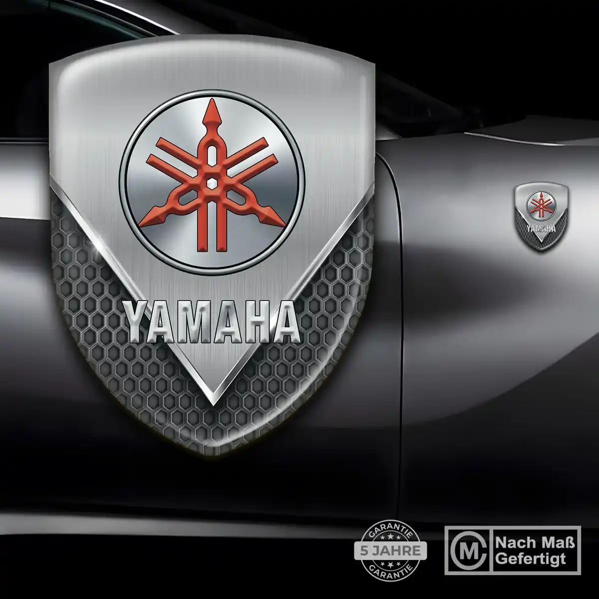 Yamaha 3D Gel Aufkleber Silikon Auto Luxus-Edition