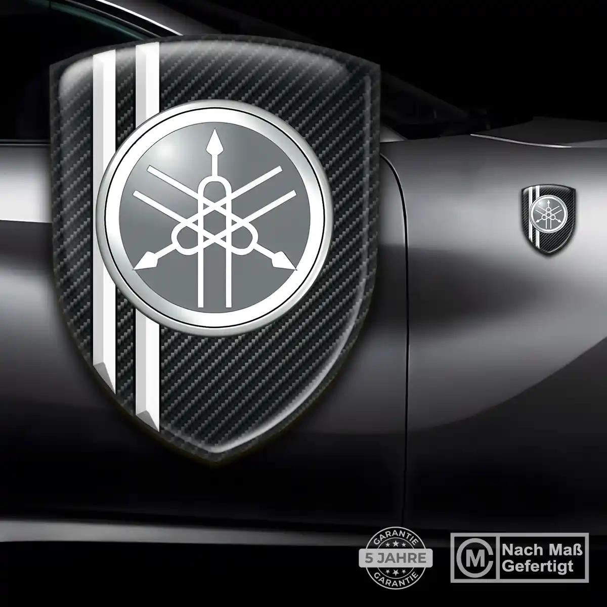 Yamaha 3D Gel Aufkleber Silikon Auto Markenedition