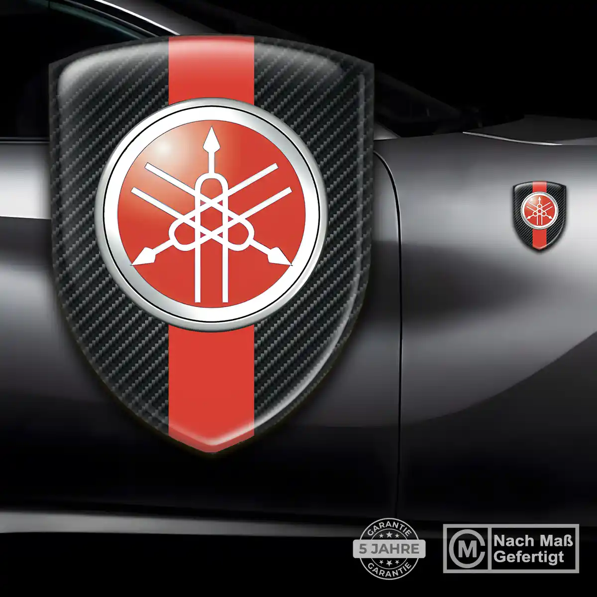 Yamaha 3D Gel Aufkleber Silikon Auto Modernes Design