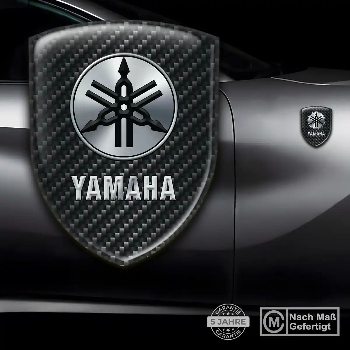 Yamaha 3D Gel Aufkleber Silikon Auto Stilvolles Design