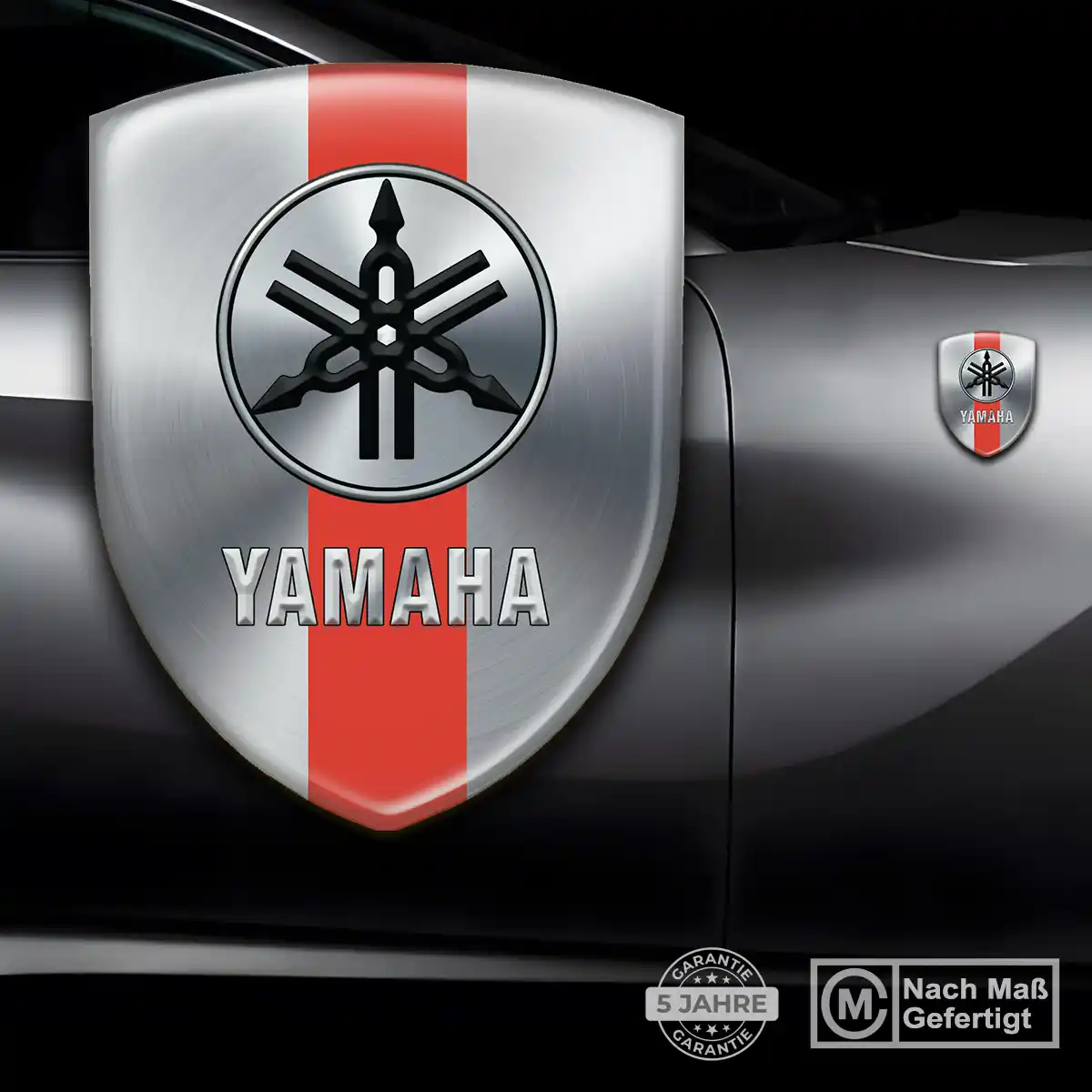 Yamaha 3D Gel Aufkleber Silikon Edles Design