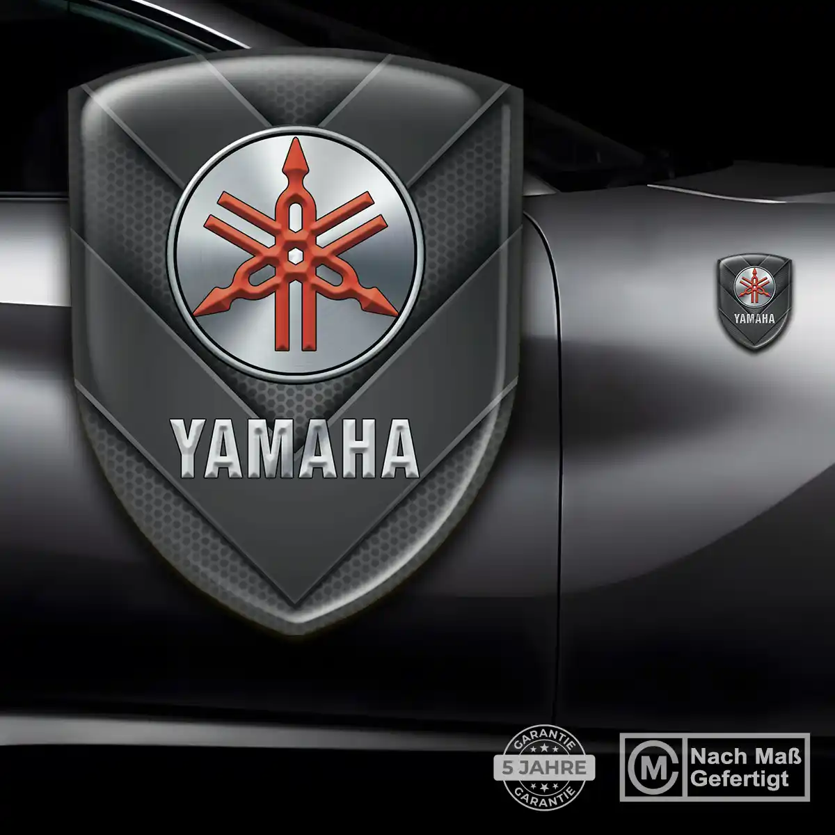 Yamaha 3D Gel Aufkleber Silikon Elegantes Design