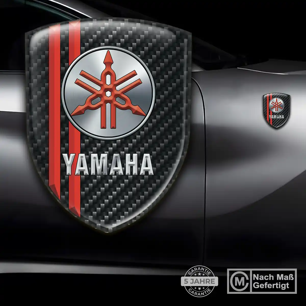 Yamaha 3D Gel Aufkleber Silikon Interieurdesign