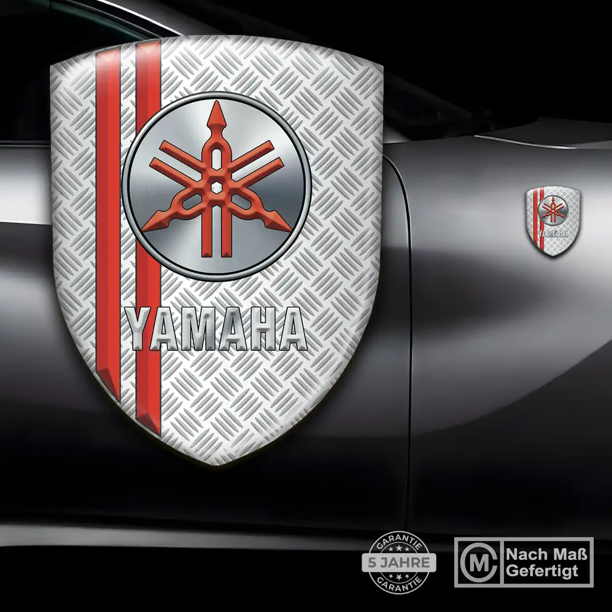 Yamaha 3D Gel Aufkleber Silikon Markenedition