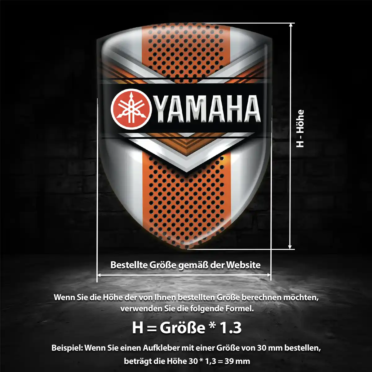 Yamaha 3D Gel Aufkleber Sonderedition