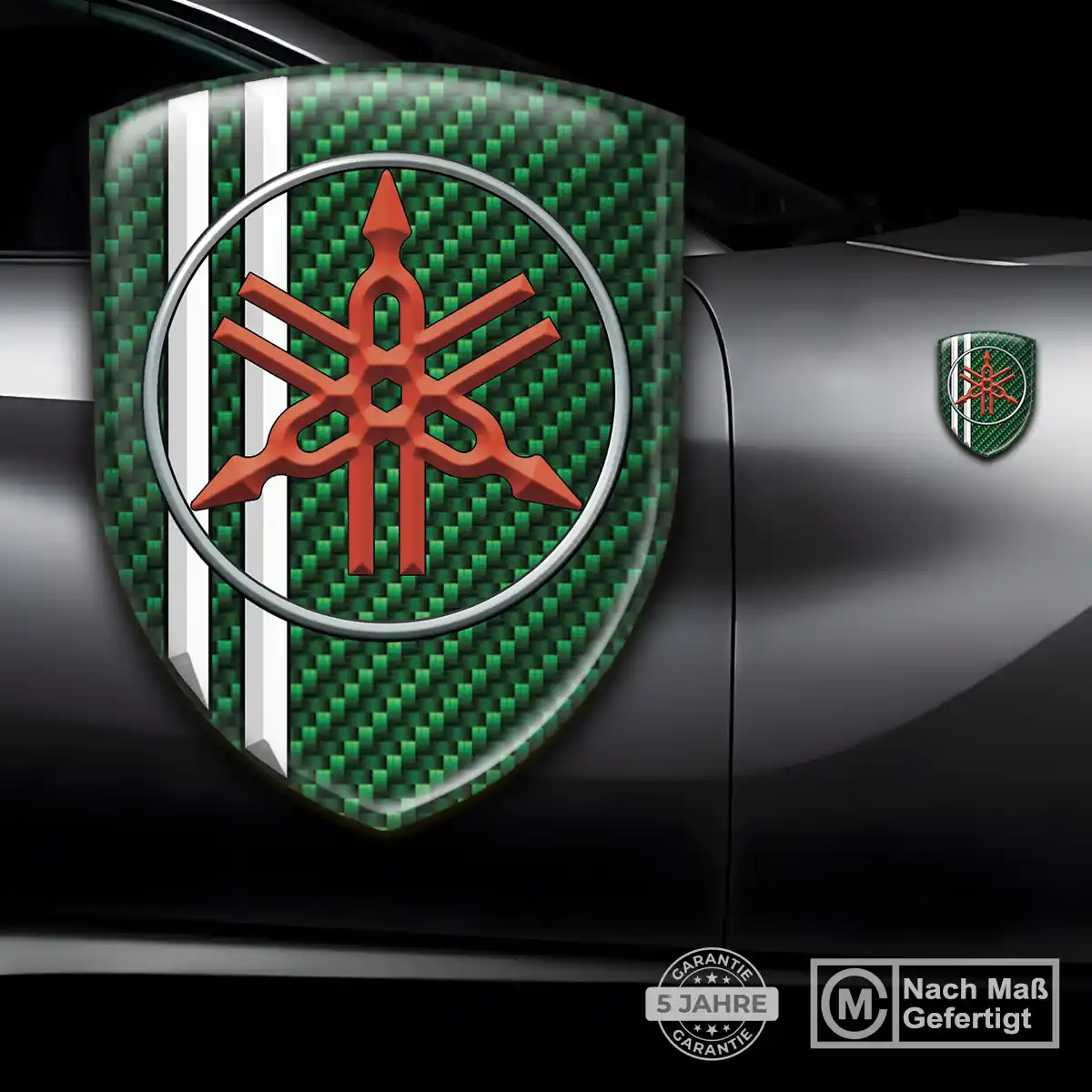 Yamaha 3D Gel Aufkleber Tuningfahrzeug