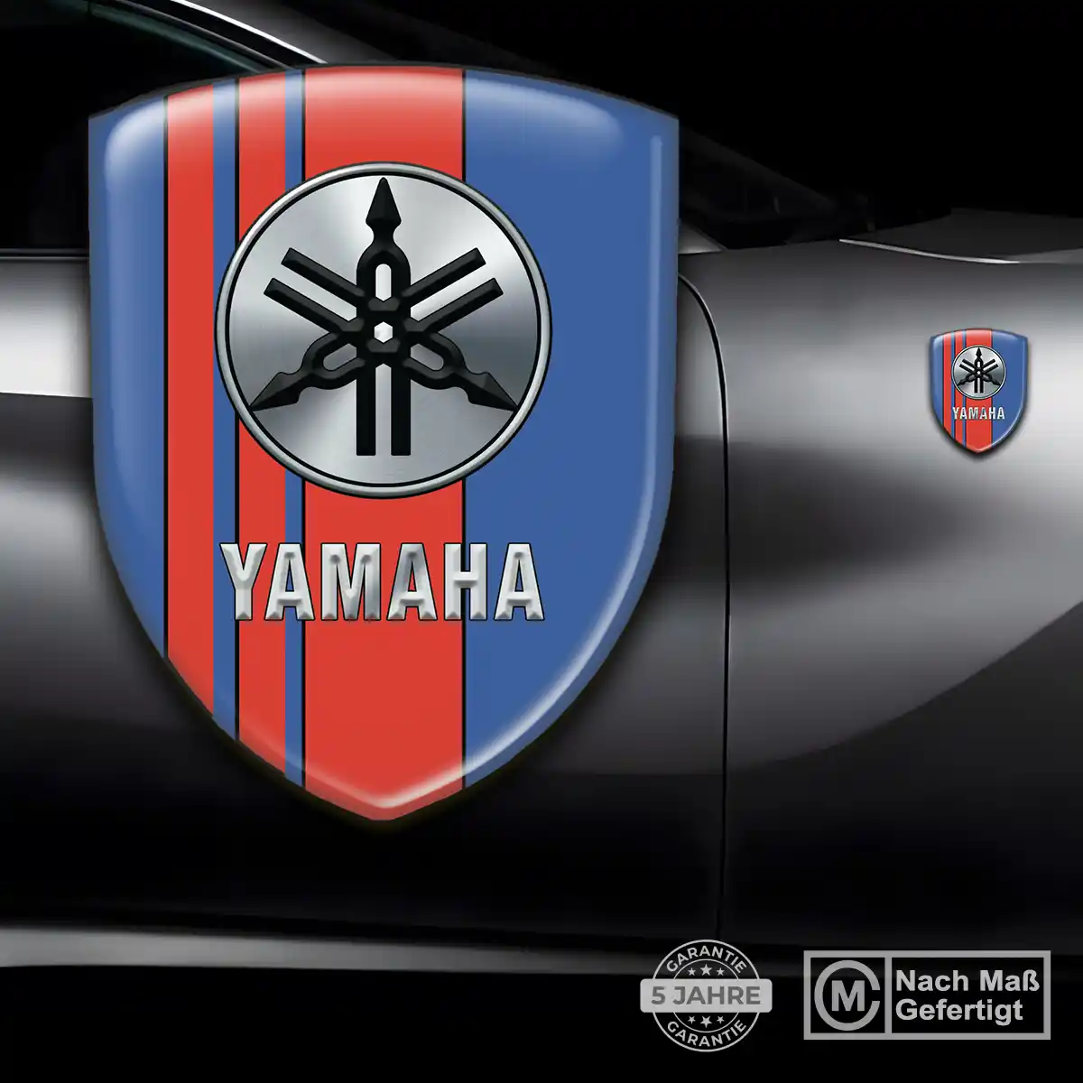 Yamaha 3D Gel Aufkleber Wappen Ausdrucksstarkes Design