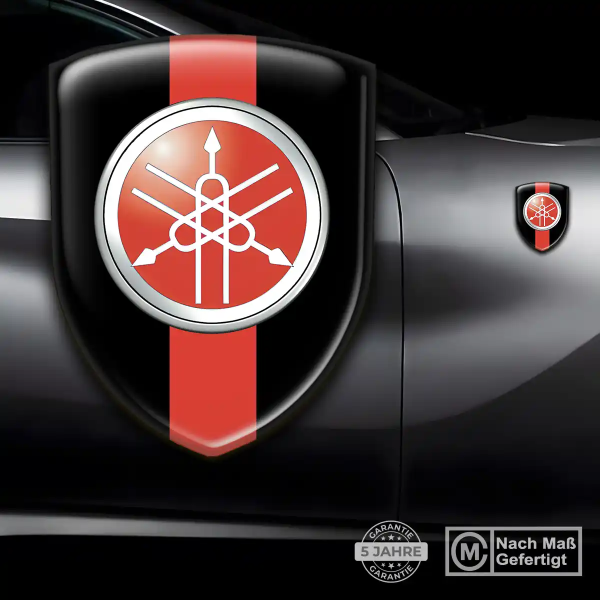 Yamaha 3D Gel Aufkleber Wappen Auto Überzeugende Qualität