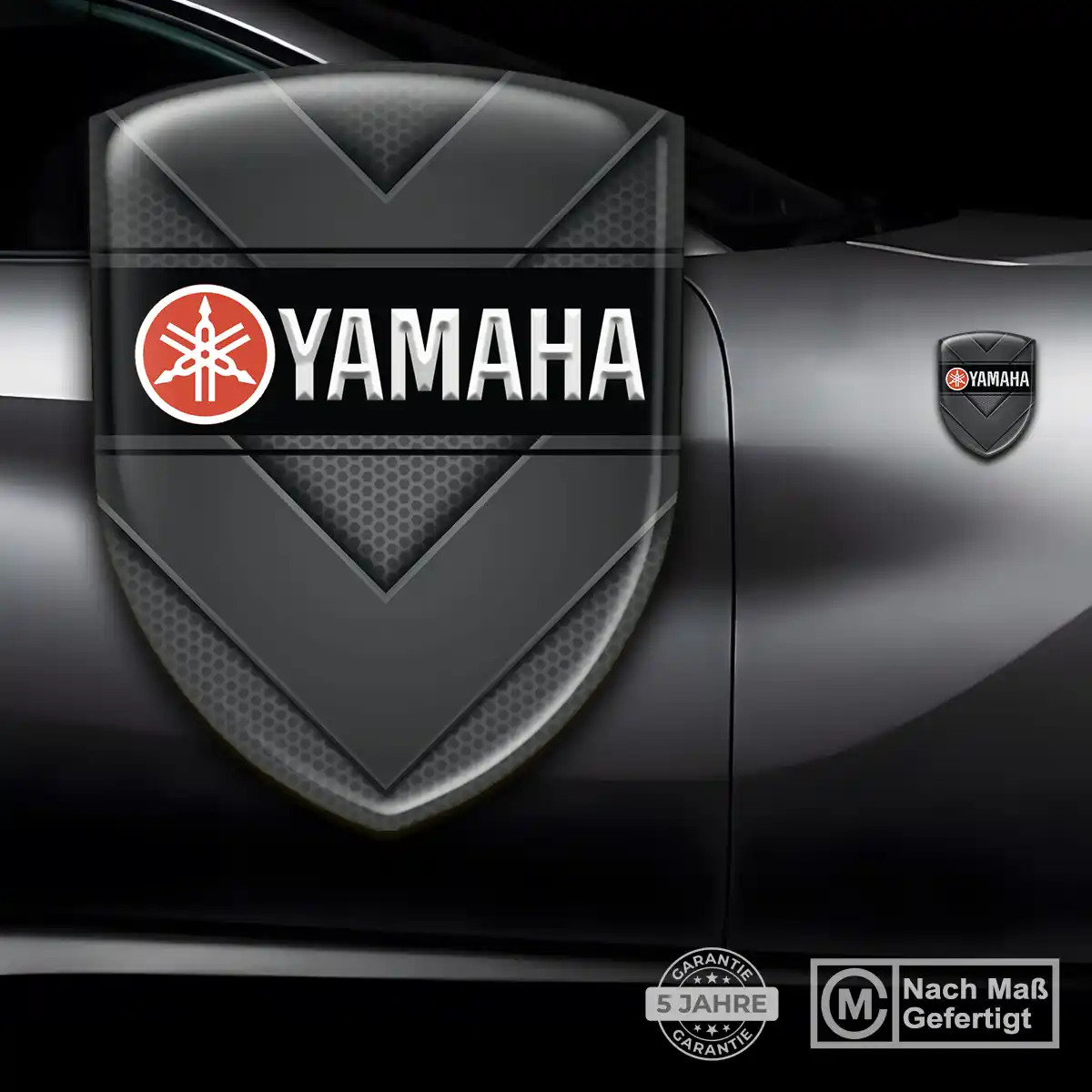Yamaha 3D Gel Aufkleber Wappen Auto Edles Design