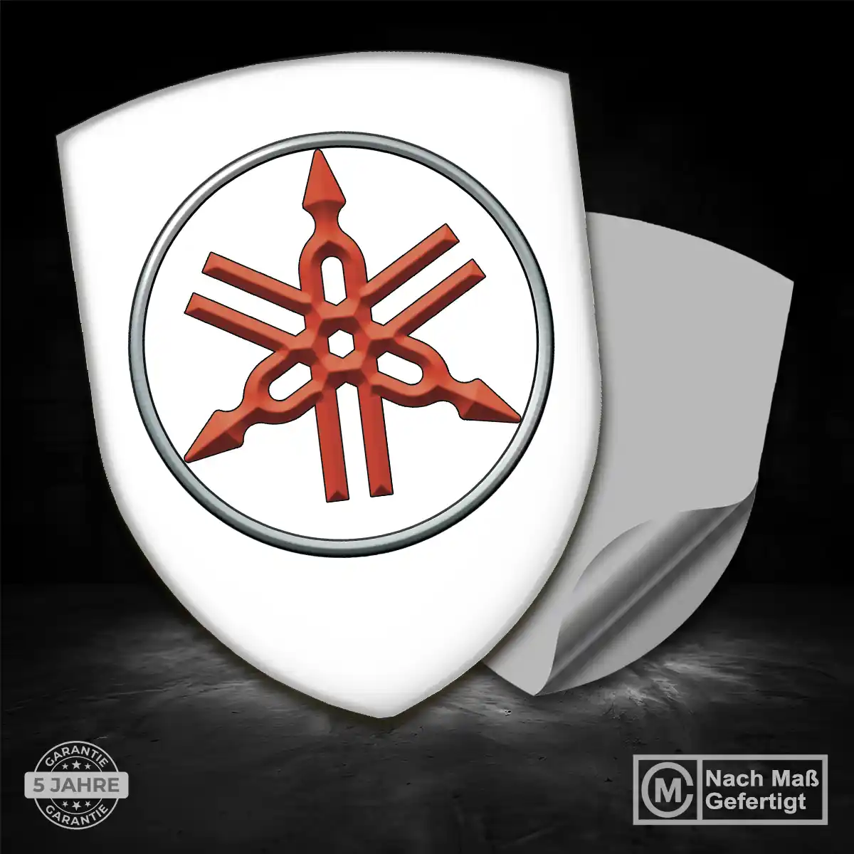 Yamaha 3D Gel Aufkleber Wappen Auto Exterieurdesign