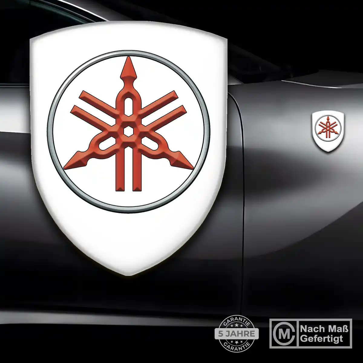 Yamaha 3D Gel Aufkleber Wappen Auto Exterieurdesign