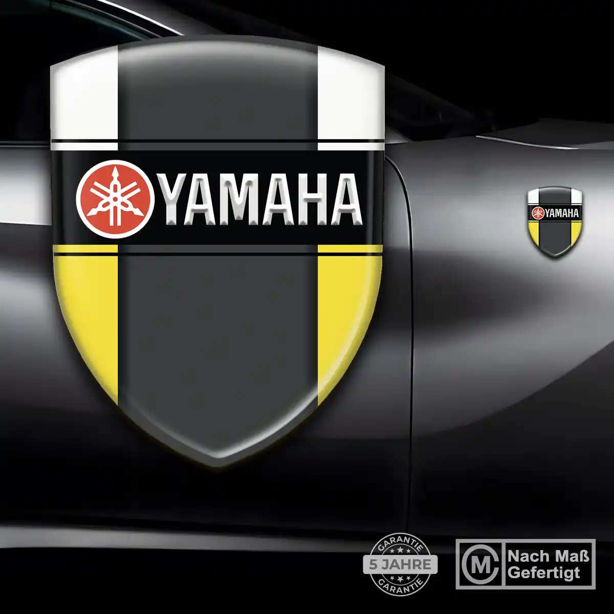 Yamaha 3D Gel Aufkleber Wappen Auto Interieurdesign