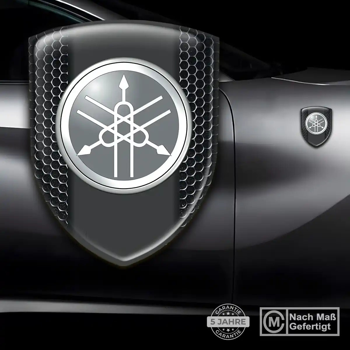 Yamaha 3D Gel Aufkleber Wappen Auto Markenedition