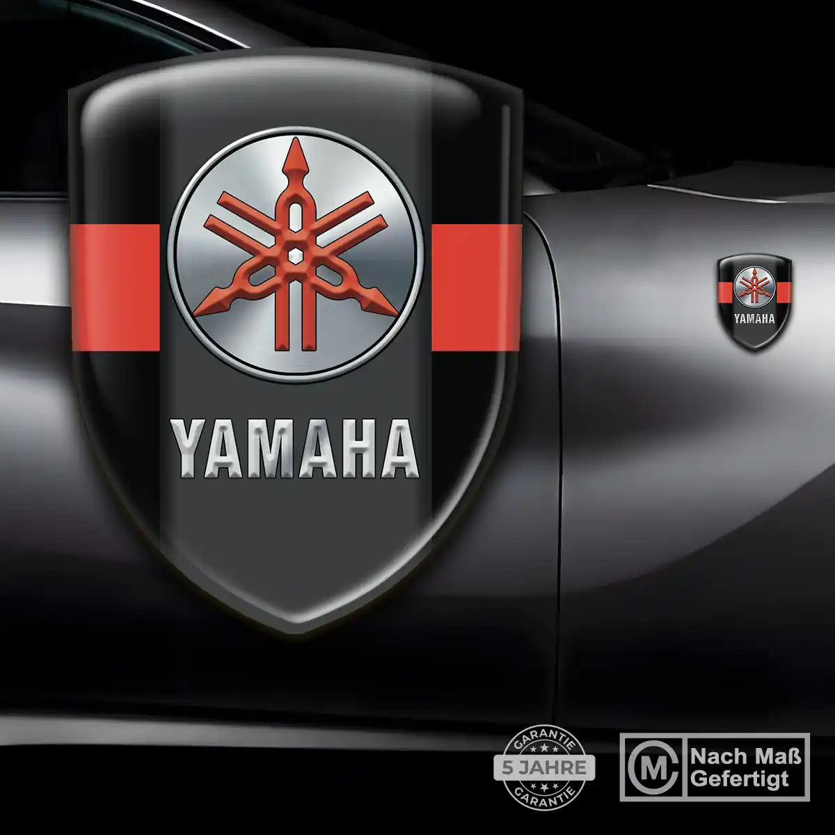 Yamaha 3D Gel Aufkleber Wappen Auto Modernes Design