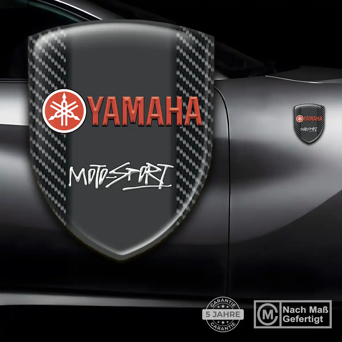 Yamaha 3D Gel Aufkleber Wappen Auto Premium-Edition