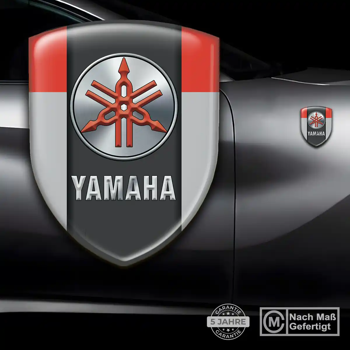 Yamaha 3D Gel Aufkleber Wappen Auto Stilvolles Design
